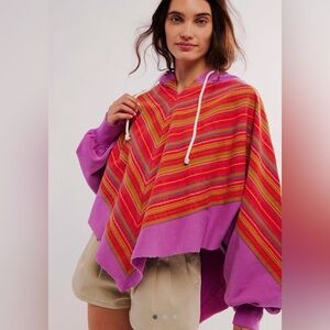 NWT Free People Radness Sweatshirt M/L Poncho Vibes